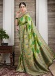 Geometric Pattern Banarasi Silk Sree